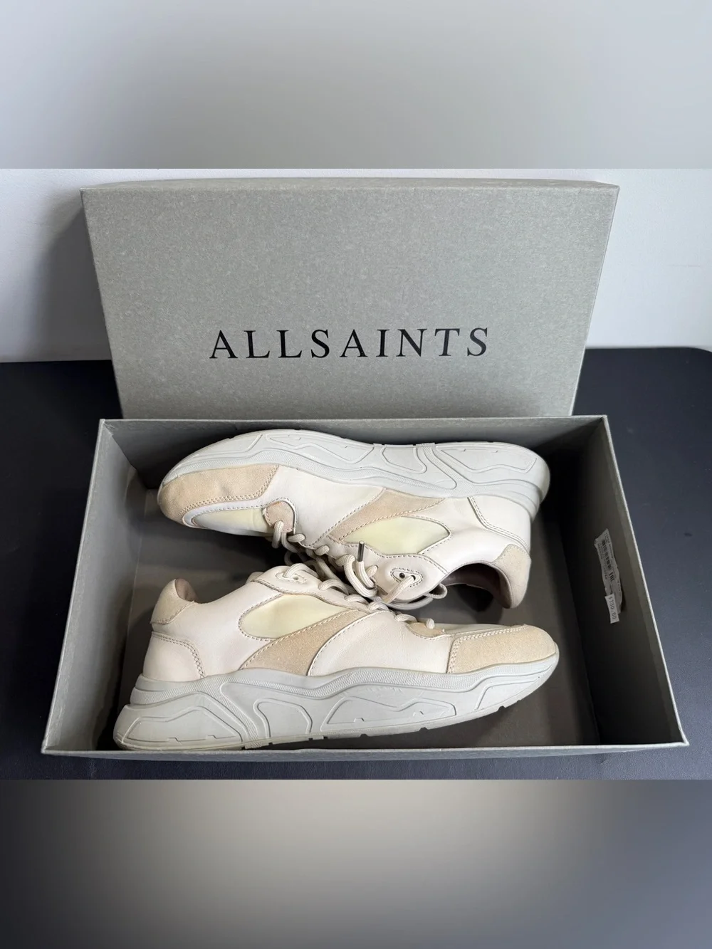 AllSaints VERGE RUNNER Leather Shoe - Picture 16 of 16